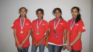 Kavya Ramamoorthy, Smrithi Mahadevan, Maanasa Nathan and Priya Ramamoorthy